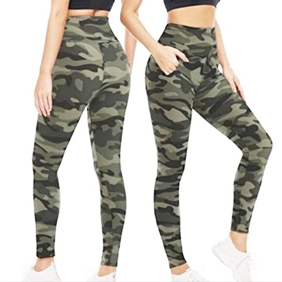 Duluth Trading Co. NoGa Full Length Sculpting Legging Green Camo Sz Med x 31 EUC - Picture 9 of 9